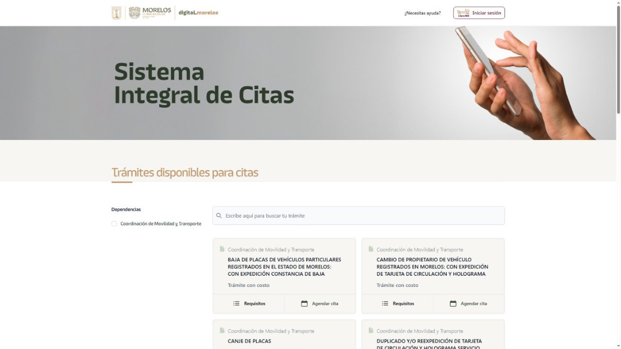 cita movilidad trasnporte